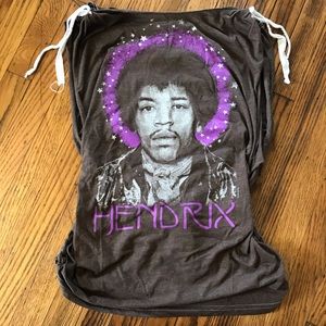 Jimi Hendrix t-shirt cut open back muscle shirt
